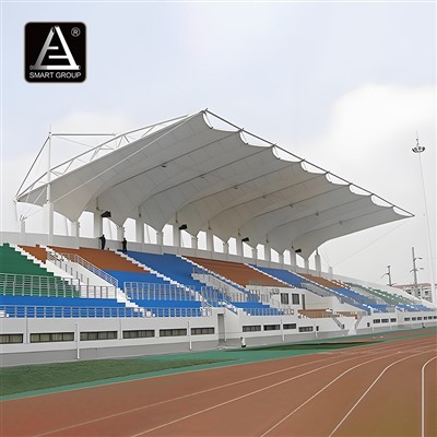 Membránová konštrukcia strechy tribúny