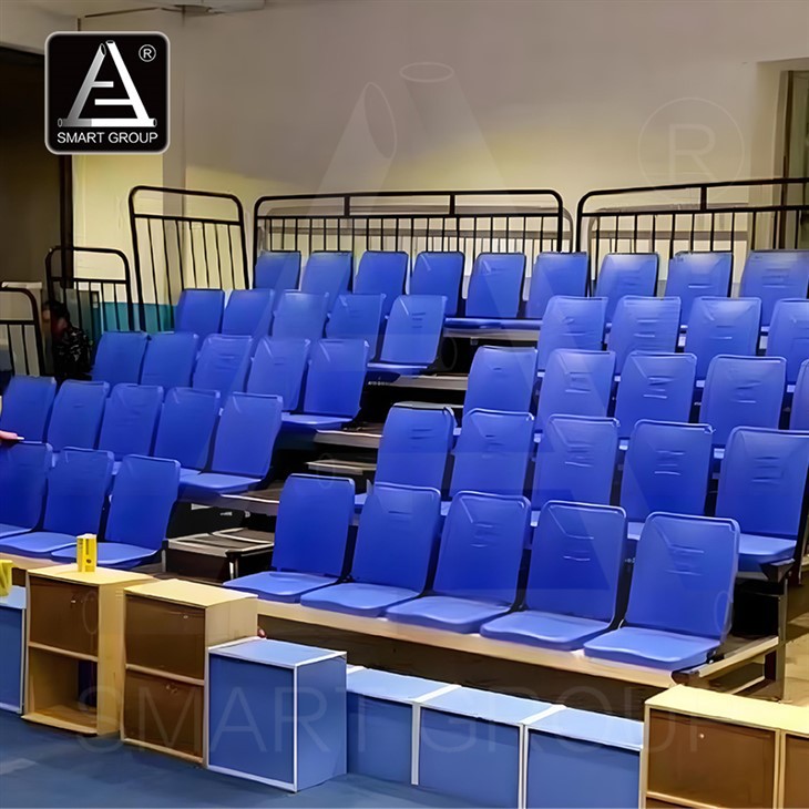 Indoor Portable Telescopic Tribune Retractable Gym Bleacher Seating for Sale